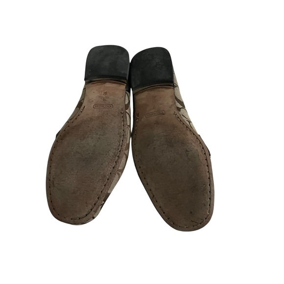 Coach Janie Loafer Brown Flats with Signature Monogram Women Size 7 - Picture 6 of 6